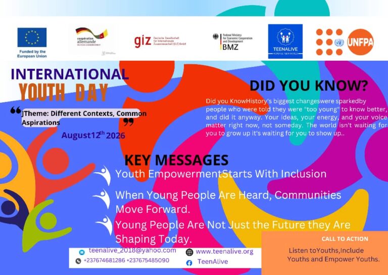 INTERNATIONAL YOUTH DAY: Young People are not Just the Future, they are Shaping Today.